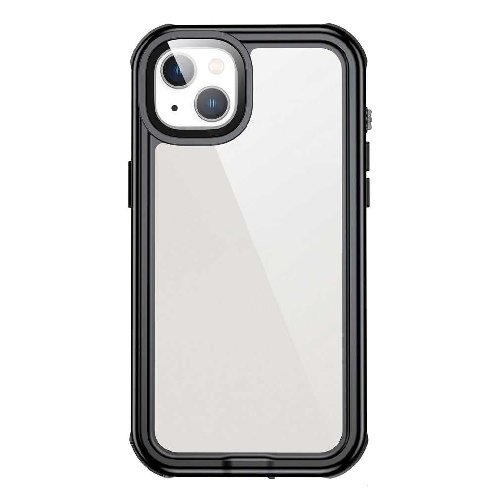 For iPhone 14 6.1 inch Transparent IP68 Waterproof Phone Case Drop-proof Full Protection Mobile Phone Cover