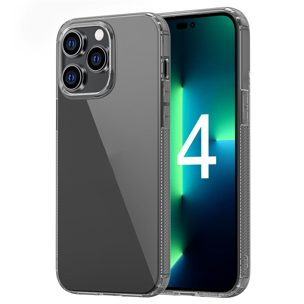 For iPhone 14 Pro Max 6.7 inch Crystal Clear Soft TPU Back Cover Drop-proof Phone Case with Airbag Protection