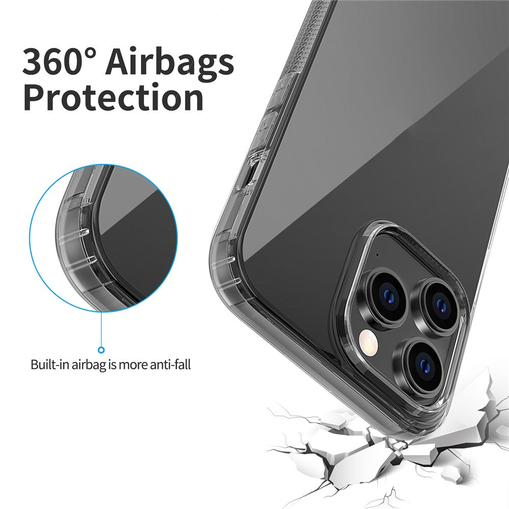 For iPhone 14 Pro Max 6.7 inch Crystal Clear Soft TPU Back Cover Drop-proof Phone Case with Airbag Protection