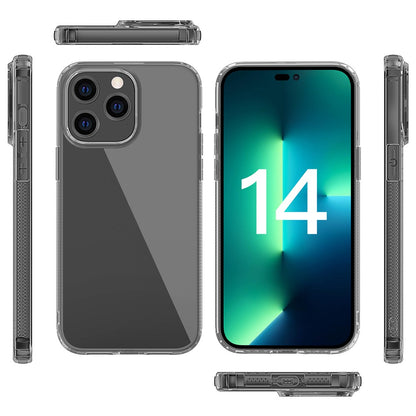 For iPhone 14 Pro Max 6.7 inch Crystal Clear Soft TPU Back Cover Drop-proof Phone Case with Airbag Protection