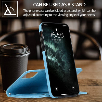 For iPhone 14 Pro Max 6.7 inch Anti-scratch Matte Retro Phone Shell Magnetic Absorption Detachable Inner TPU Case+PU Leather Cover Wallet