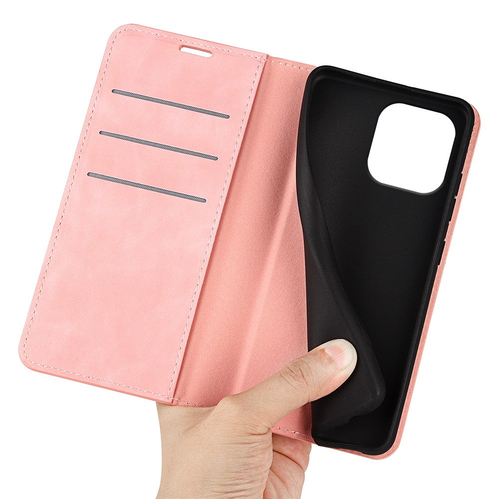 For iPhone 16 Pro Case PU Leather Wallet Folio Flip Phone Cover