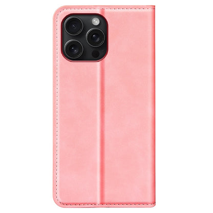 For iPhone 16 Pro Case PU Leather Wallet Folio Flip Phone Cover