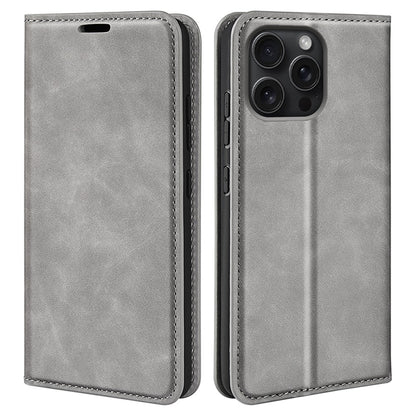 For iPhone 16 Pro Case PU Leather Wallet Folio Flip Phone Cover