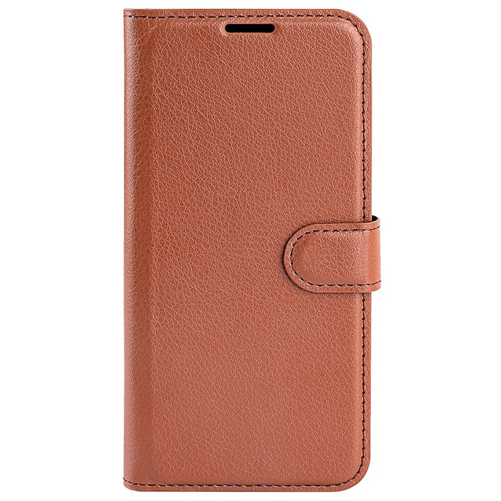 For iPhone 16 Case Wallet Leather Phone Cover Litchi Texture