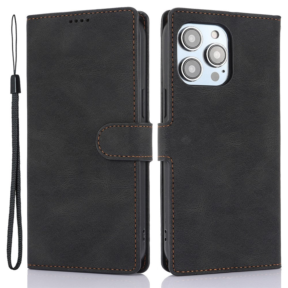 For iPhone 16 Pro Case PU Leather Card Slots Wallet Flip Phone Cover