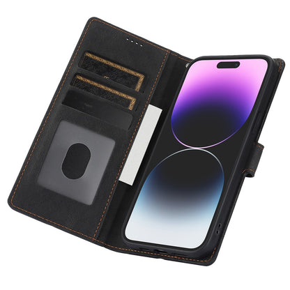 For iPhone 16 Pro Case PU Leather Card Slots Wallet Flip Phone Cover