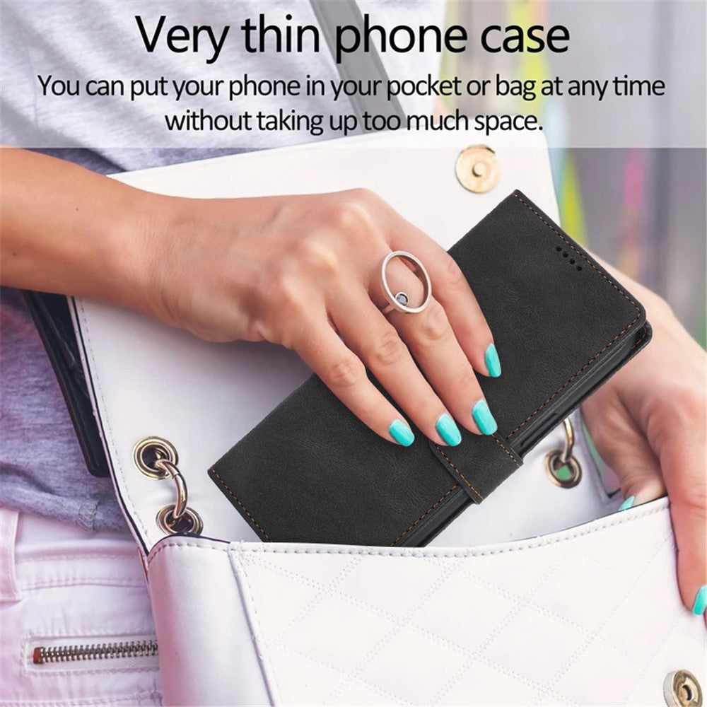 For iPhone 16 Pro Case PU Leather Card Slots Wallet Flip Phone Cover