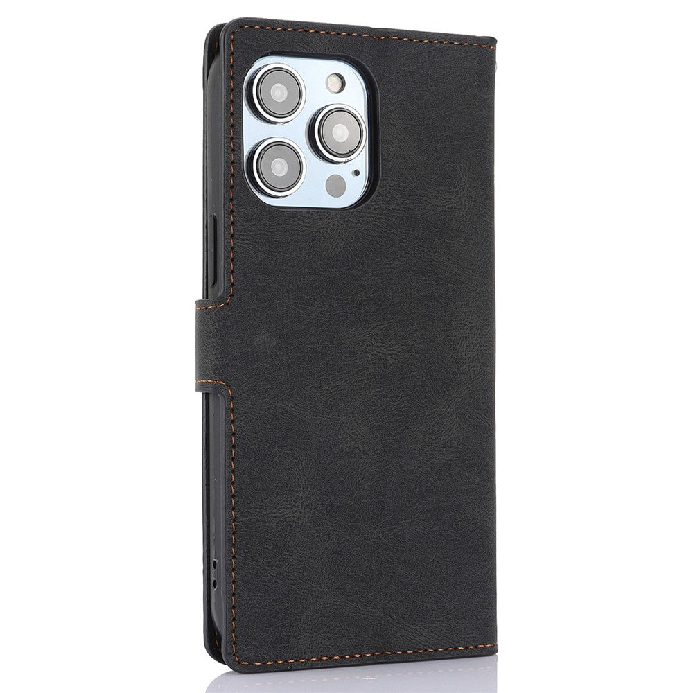 For iPhone 16 Pro Case PU Leather Card Slots Wallet Flip Phone Cover