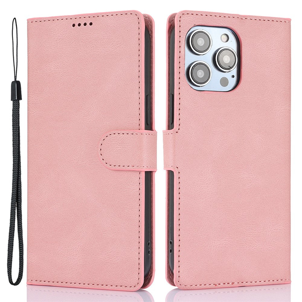 For iPhone 16 Pro Case PU Leather Card Slots Wallet Flip Phone Cover