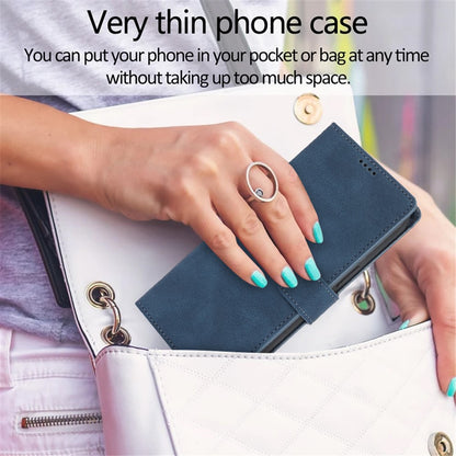 For iPhone 16 Pro Max Case Wallet PU Leather Stand Phone Cover with Wrist Strap