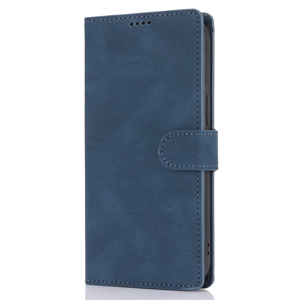 For iPhone 16 Pro Max Case Wallet PU Leather Stand Phone Cover with Wrist Strap