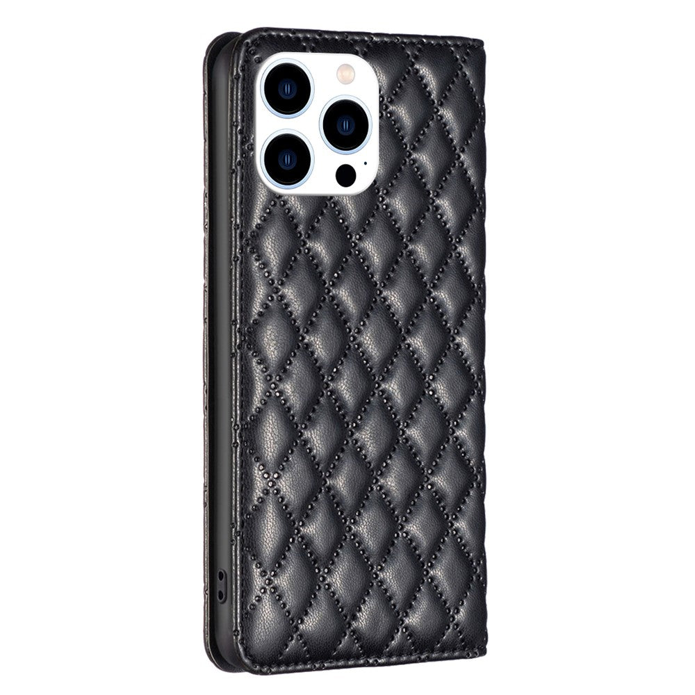 BINFEN COLOR BF Style-16 For iPhone 16 Pro Max Case PU Leather Phone Cover with Card Slots