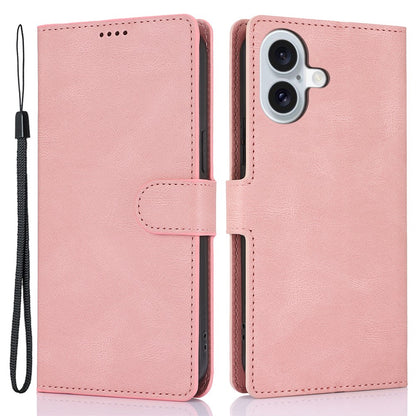 For iPhone 16 Case PU Leather Phone Cover Card Holder Magnetic Clasp Protective