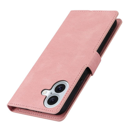 For iPhone 16 Case PU Leather Phone Cover Card Holder Magnetic Clasp Protective
