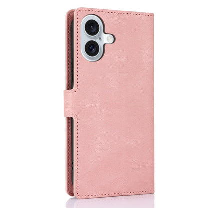For iPhone 16 Case PU Leather Phone Cover Card Holder Magnetic Clasp Protective
