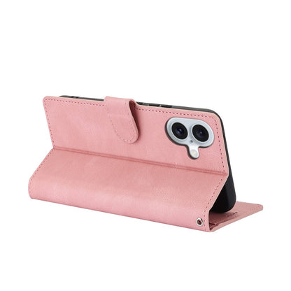 For iPhone 16 Case PU Leather Phone Cover Card Holder Magnetic Clasp Protective