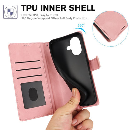 For iPhone 16 Case PU Leather Phone Cover Card Holder Magnetic Clasp Protective