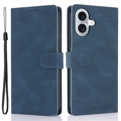 For iPhone 16 Case PU Leather Phone Cover Card Holder Magnetic Clasp Protective