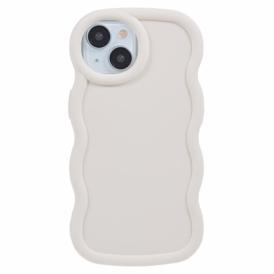 XL Series For iPhone 15 Case Wave Frame Solid Color Flexible TPU Phone Cover