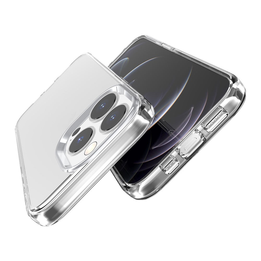 For iPhone 16 Pro Max Case PC + TPU Phone Cover Anti-Scratch Clear Back
