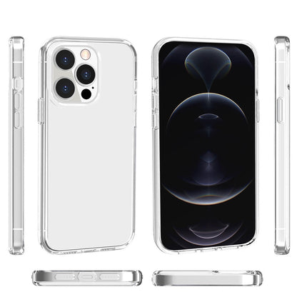 For iPhone 16 Pro Max Case PC + TPU Phone Cover Anti-Scratch Clear Back