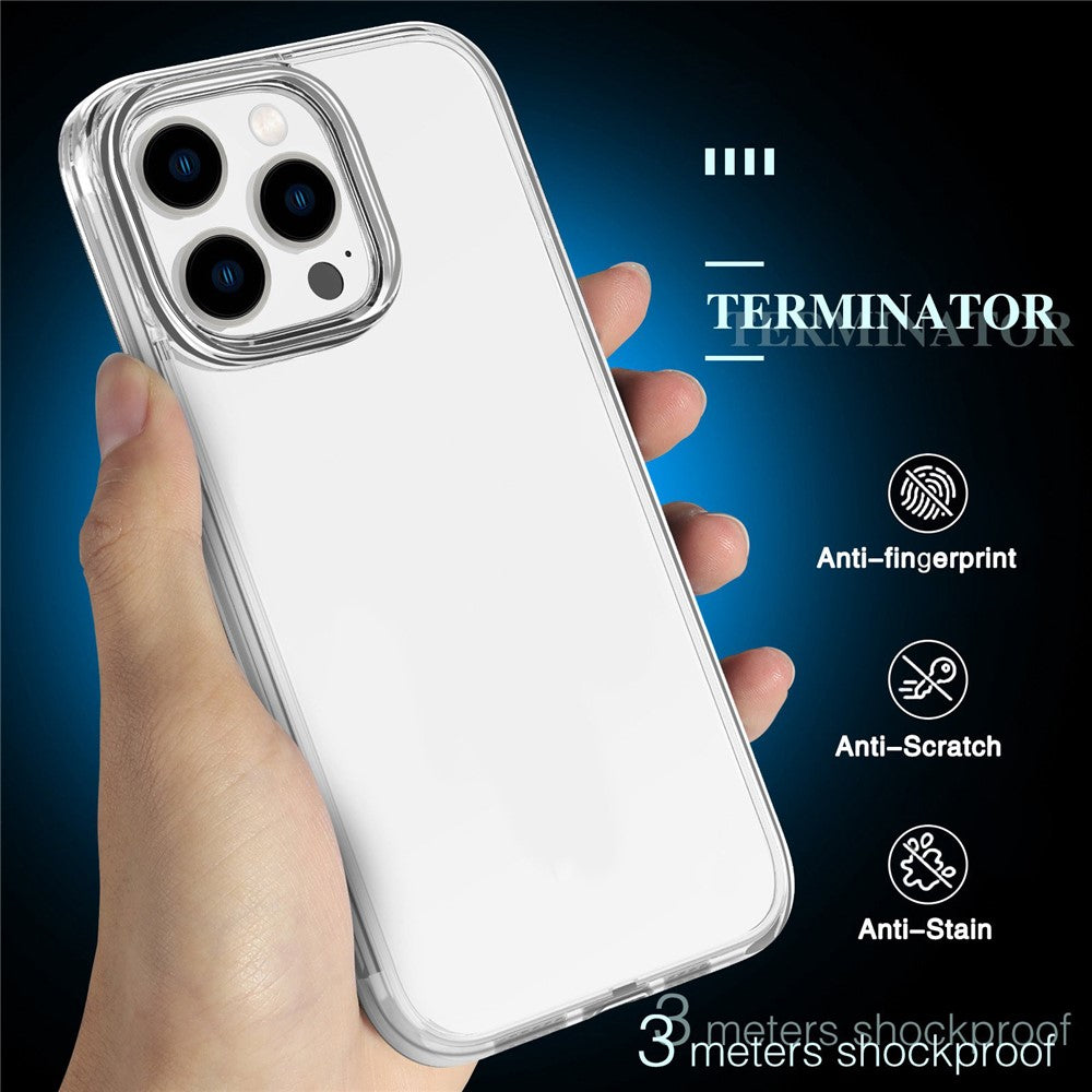 For iPhone 16 Pro Max Case PC + TPU Phone Cover Anti-Scratch Clear Back