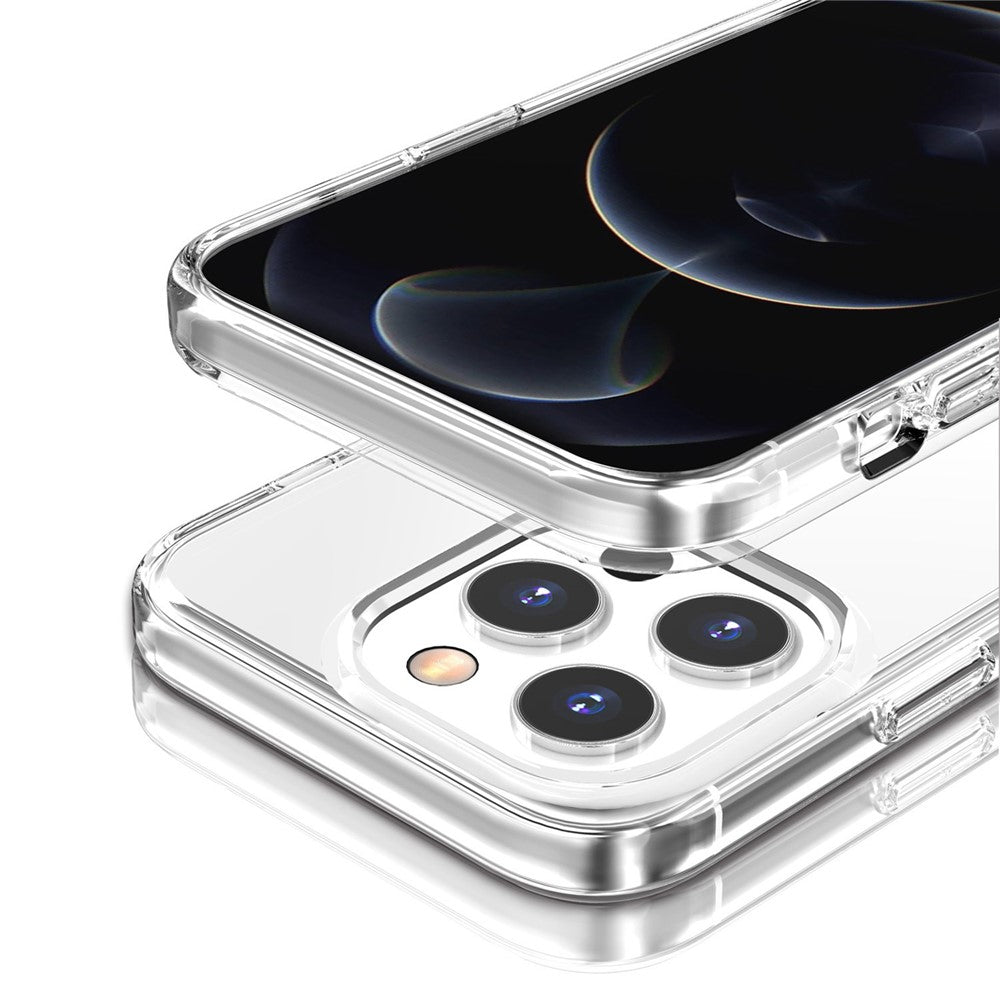 For iPhone 16 Pro Max Case PC + TPU Phone Cover Anti-Scratch Clear Back