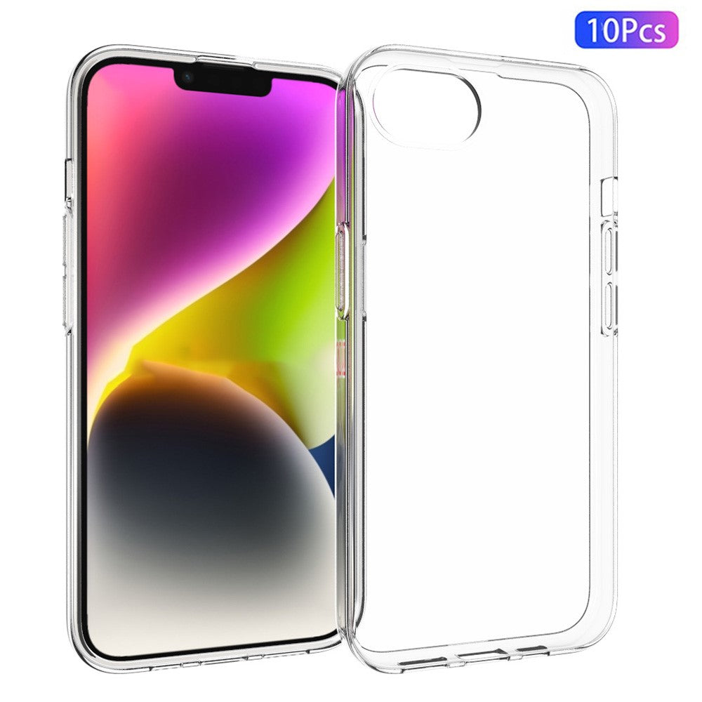 10Pcs / Pack Phone Case for iPhone 17e / 16e Phone Cover TPU Shell with Inner Watermark-Free Texture