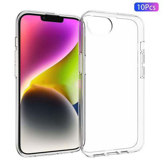 10Pcs / Pack Phone Case for iPhone 17e / 16e Phone Cover TPU Shell with Inner Watermark-Free Texture