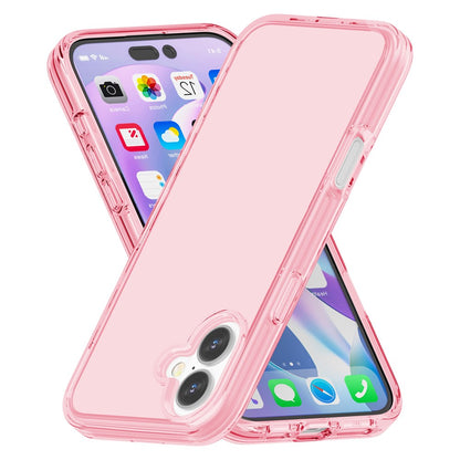 For iPhone 16 Case PC + TPU Anti-Scratch Clear Phone Cover