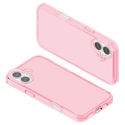 For iPhone 16 Case PC + TPU Anti-Scratch Clear Phone Cover