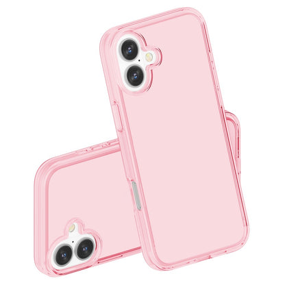 For iPhone 16 Case PC + TPU Anti-Scratch Clear Phone Cover