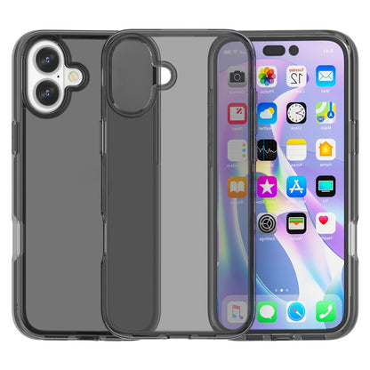 For iPhone 16 Case PC + TPU Anti-Scratch Clear Phone Cover