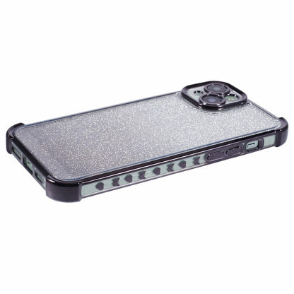 For iPhone 14 Plus Cell Phone Cover Glitter Gradient Electroplating Anti-Fall TPU Phone Case