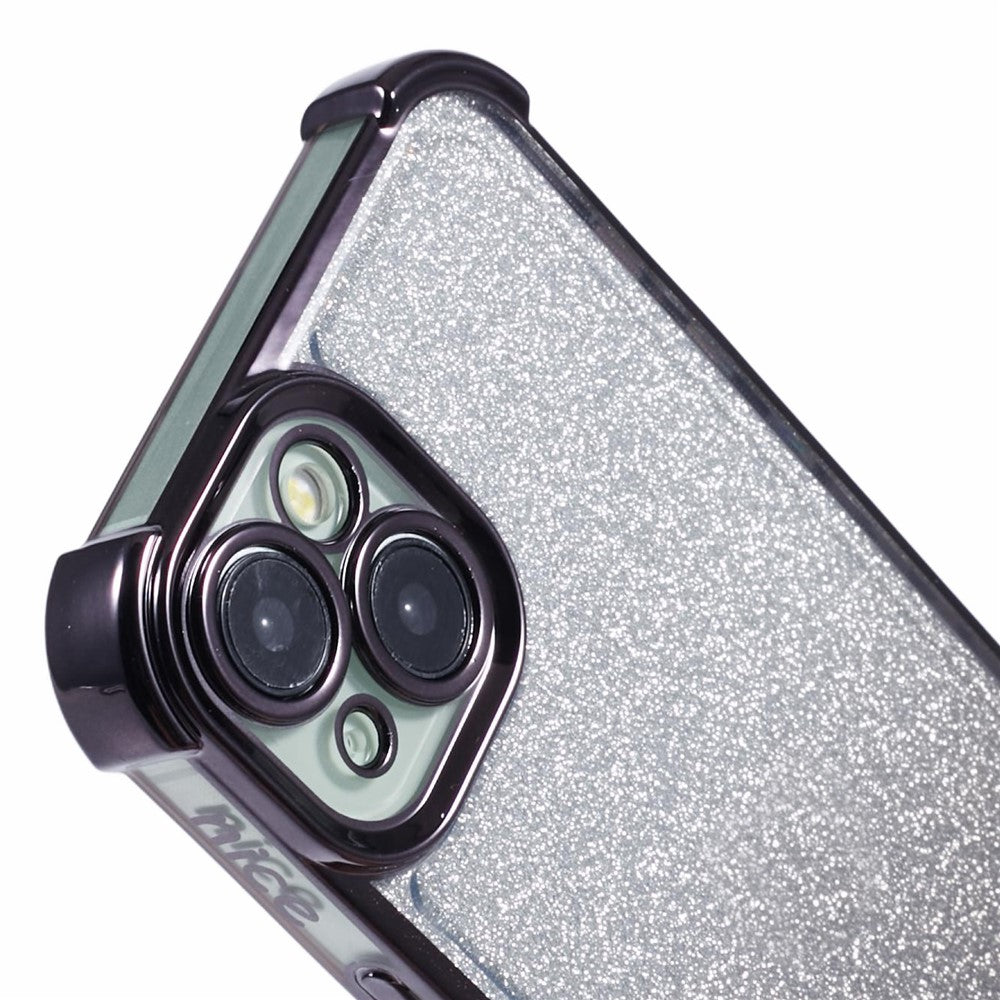 For iPhone 14 Plus Cell Phone Cover Glitter Gradient Electroplating Anti-Fall TPU Phone Case