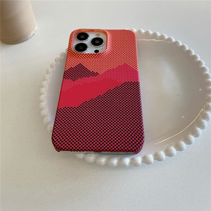 For iPhone 14 Pro Case Water Transfer Printing Anti-Scratch PC Phone Cover