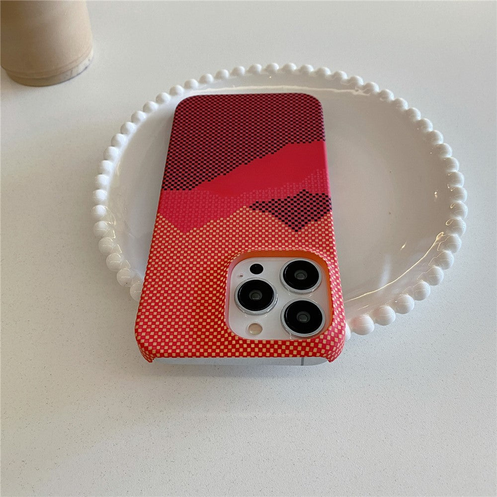 For iPhone 14 Pro Case Water Transfer Printing Anti-Scratch PC Phone Cover
