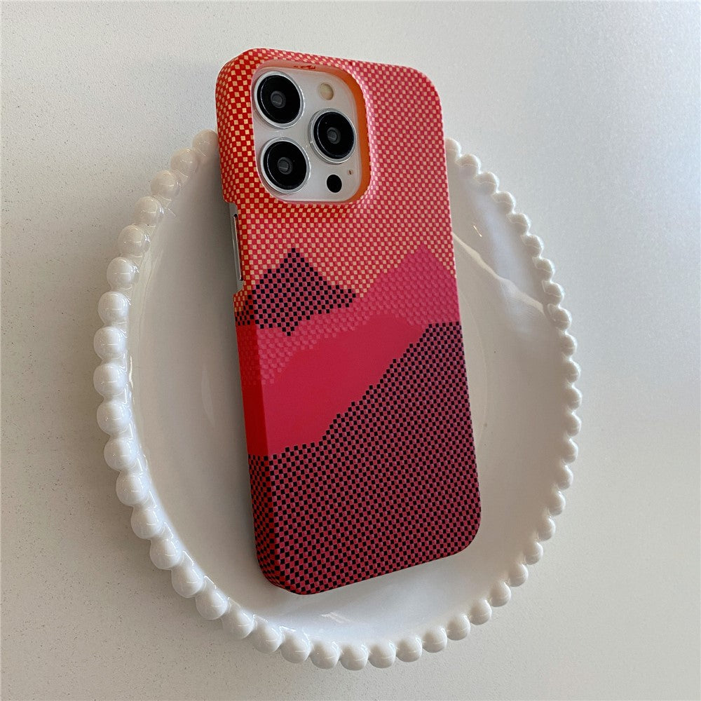 For iPhone 14 Pro Case Water Transfer Printing Anti-Scratch PC Phone Cover