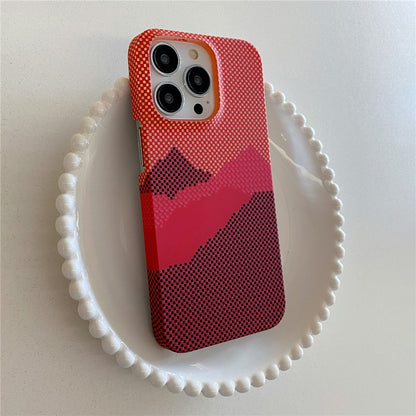For iPhone 14 Pro Case Water Transfer Printing Anti-Scratch PC Phone Cover