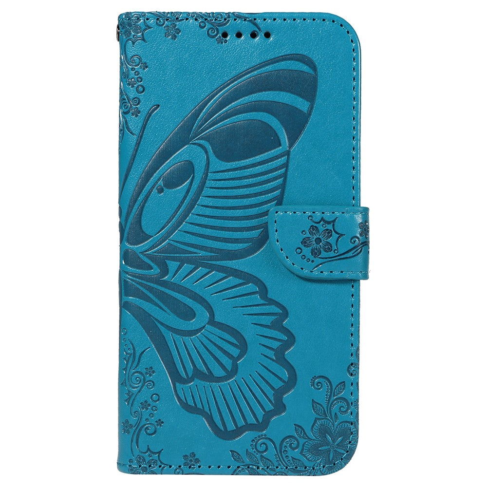 For iPhone 14 Case Butterfly Pattern Leather Phone Cover with Wallet Stand