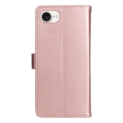 For iPhone 17e / 16e Leather Case Cat Bee Pattern Phone Cover Wallet Stand with Strap