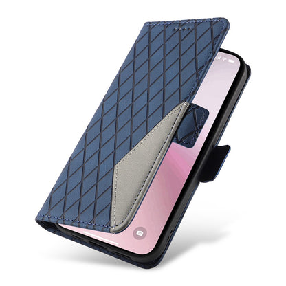 For iPhone 17e / 16e Wallet Case Rhombus Grid Leather Shockproof Phone Cover