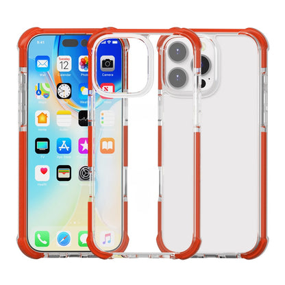 For iPhone 16 Pro Case Four Corners Anti Drop Clear TPU + TPE + PC Phone Cover