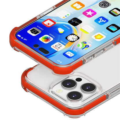 For iPhone 16 Pro Case Four Corners Anti Drop Clear TPU + TPE + PC Phone Cover