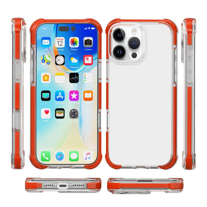 For iPhone 16 Pro Case Four Corners Anti Drop Clear TPU + TPE + PC Phone Cover