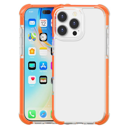 For iPhone 16 Pro Case Four Corners Anti Drop Clear TPU + TPE + PC Phone Cover