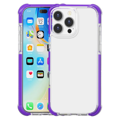 For iPhone 16 Pro Case Four Corners Anti Drop Clear TPU + TPE + PC Phone Cover