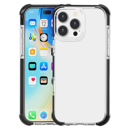 For iPhone 16 Pro Case Four Corners Anti Drop Clear TPU + TPE + PC Phone Cover