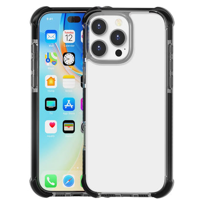 For iPhone 16 Pro Case Four Corners Anti Drop Clear TPU + TPE + PC Phone Cover